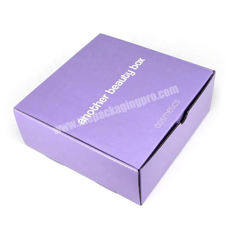 Hot sales customized cosmetic packaging boxes corrugated shipping folding paper box