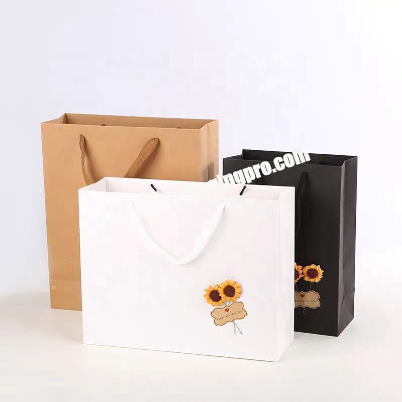 Wholesale Luxury Rose Gold Wedding Party Gift Shopping Paper Bag